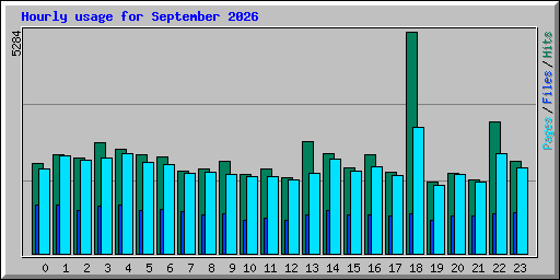 Hourly usage for September 2026