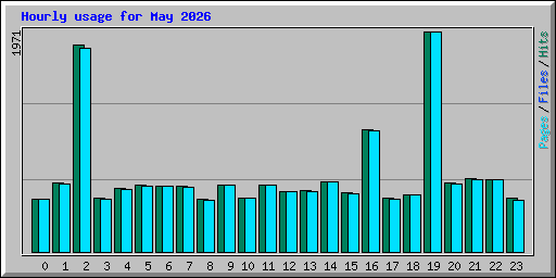 Hourly usage for May 2026